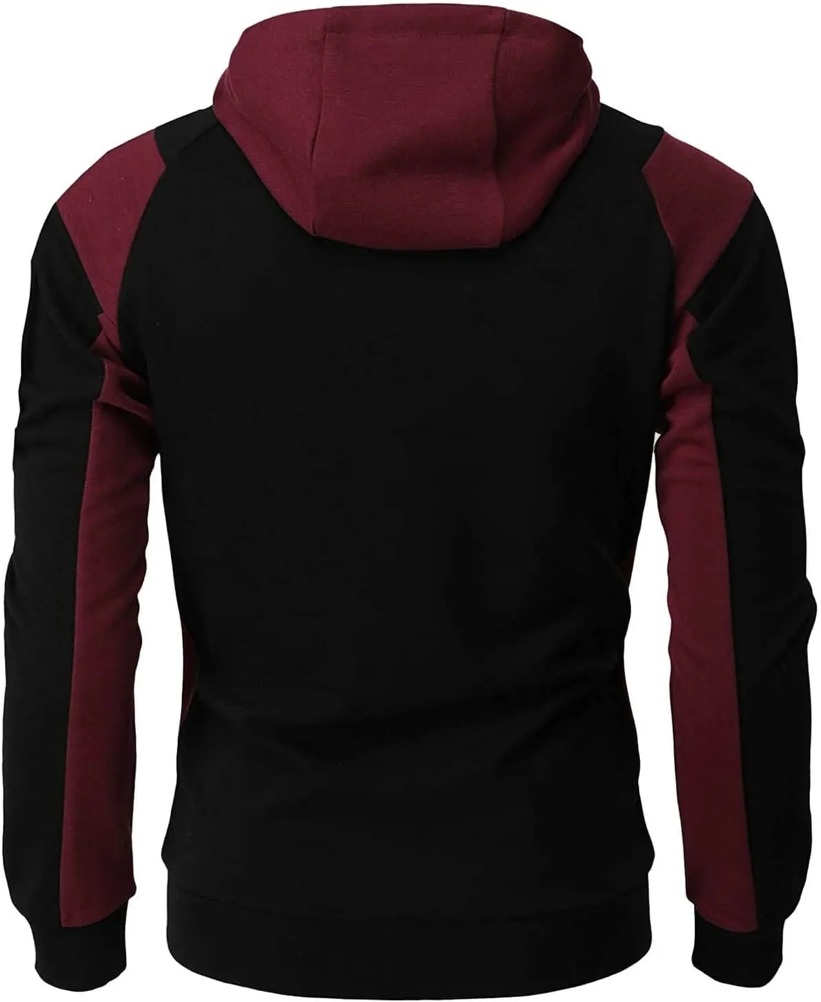 Men Hoodies Casual Hoodies for Men with Zip Pockets Full Zip Long Sleeve Sweatshirt Athletic Workout Hooded Jackets
