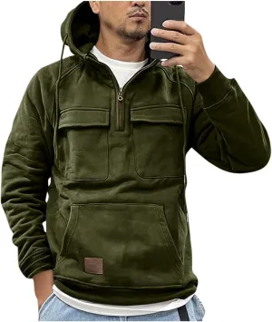 Men Sweatshirts Hoodies Mens Hoodies Pullover Solid Color Casual Trendy Winter Long Sleeve Sweatshirt Tops with Pocket