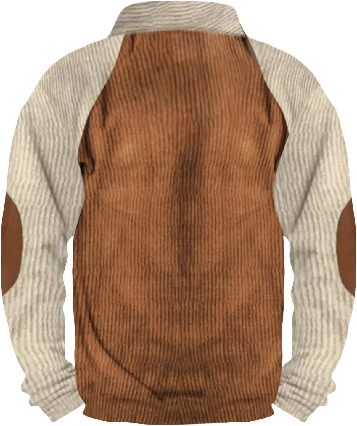 Men Western Aztec Ethnic Print Vintage Tops Long Sleeve Henley Shirt Stand Collar Button Down Pullover Sweatshirts