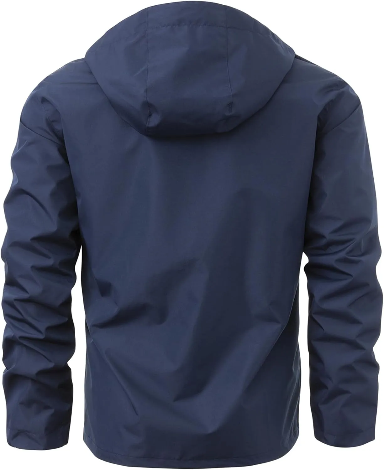 Mens Bomber Jacket Lightweight Waterproof Hiking Jackets Windbreaker Zip Up Hoodie Thin Raincoat with Hood Outerwear