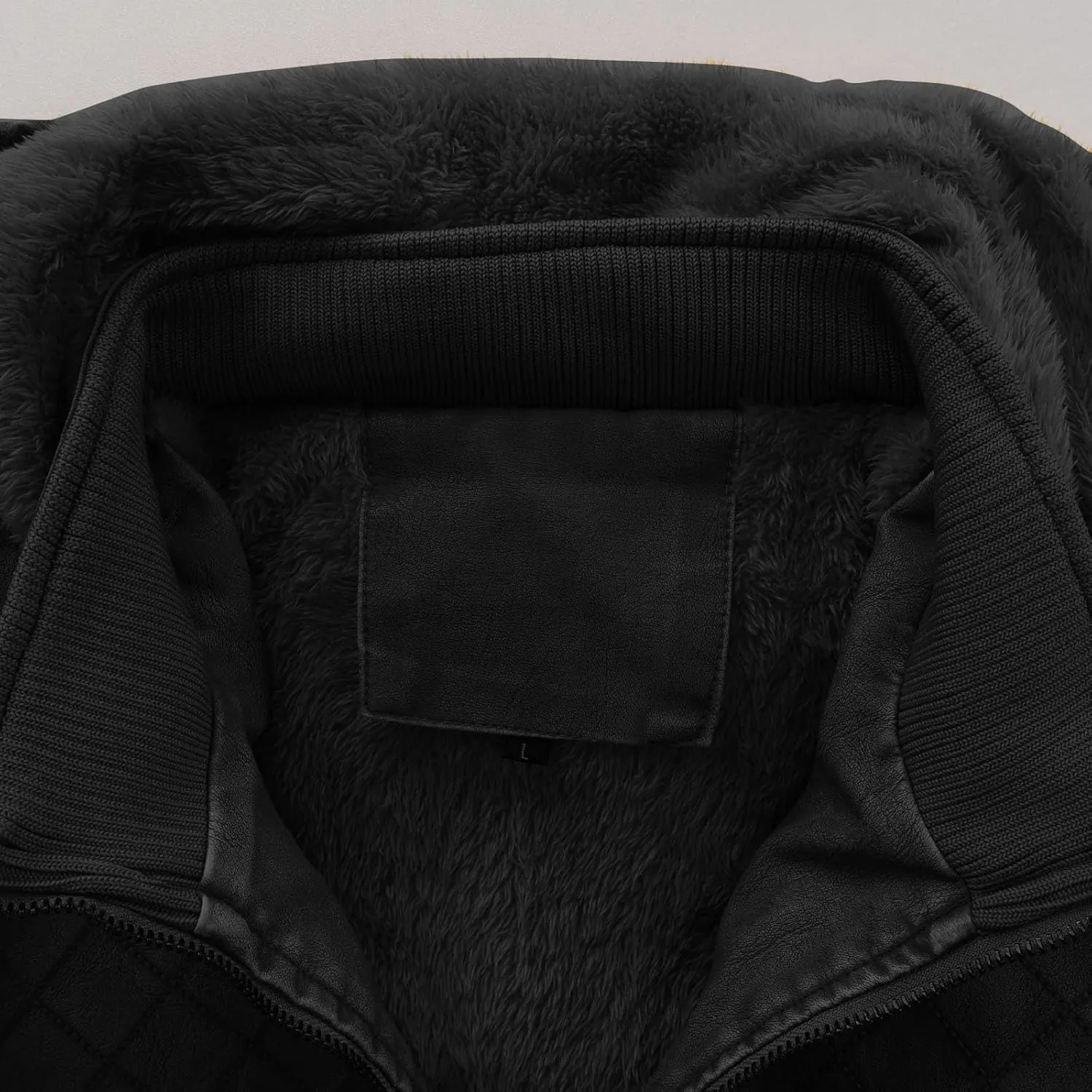 Men's Casual Faux Leather Motorcycle Bomber Jacket with Hood,Stand Collar and Zip-Up Design Vintage Biker Racing Coat