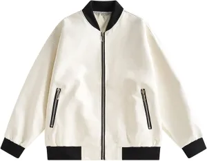 Mens Casual Stand Collar Slim Fit Faux Leather Jacket Biker Motorcycle Jackets Biker Racing Cycling Outwear Coats