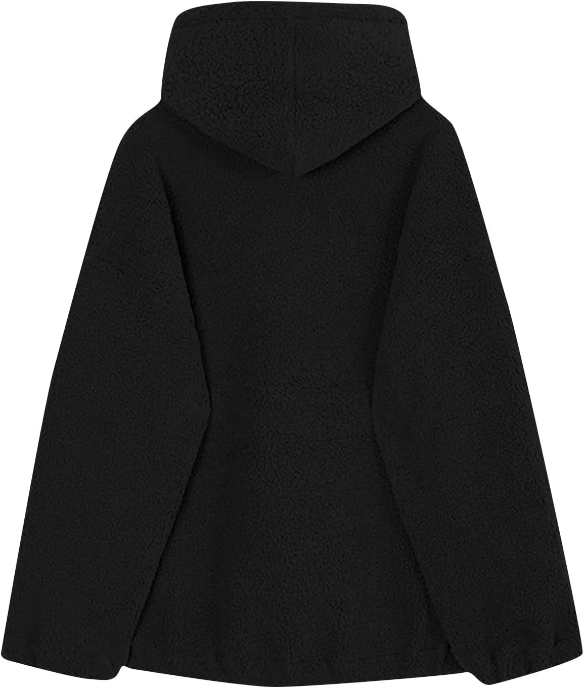 Mens Fall Winter Fashion 2024 Long Sleeve Oversized Sport Pullover Sweatshirts Solid Color Cozy Thick Hooded Outwear