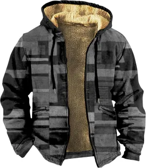 Men's Fashion Sweatshirts Coats Long Sleeve Zipper Hooded Relaxed Coat Hiking Travel for Men