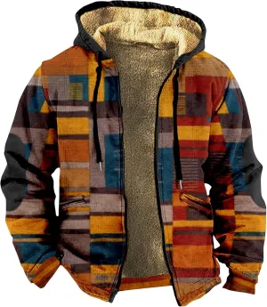 Men's Fashion Sweatshirts Coats Long Sleeve Zipper Hooded Relaxed Coat Hiking Travel for Men