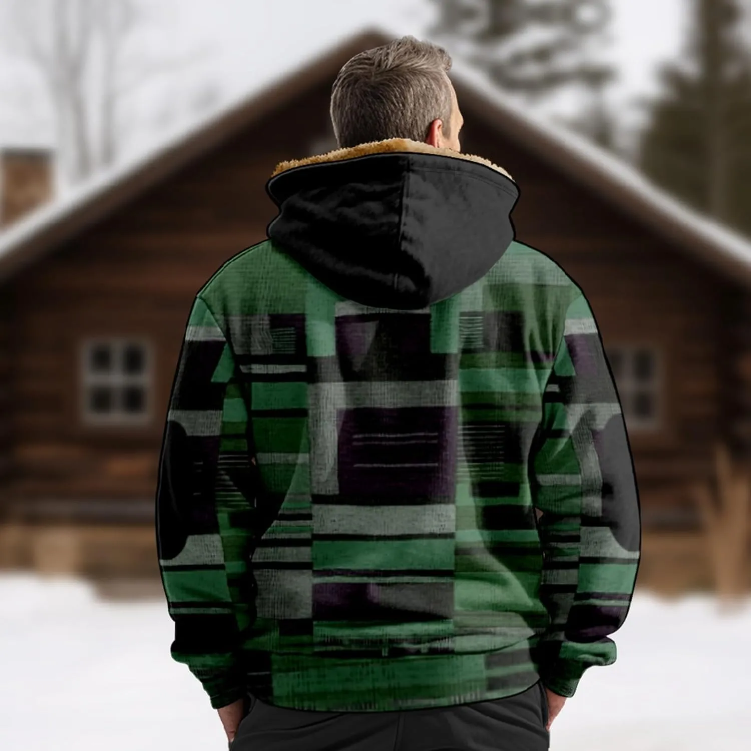 Men's Fashion Sweatshirts Coats Long Sleeve Zipper Hooded Relaxed Coat Hiking Travel for Men