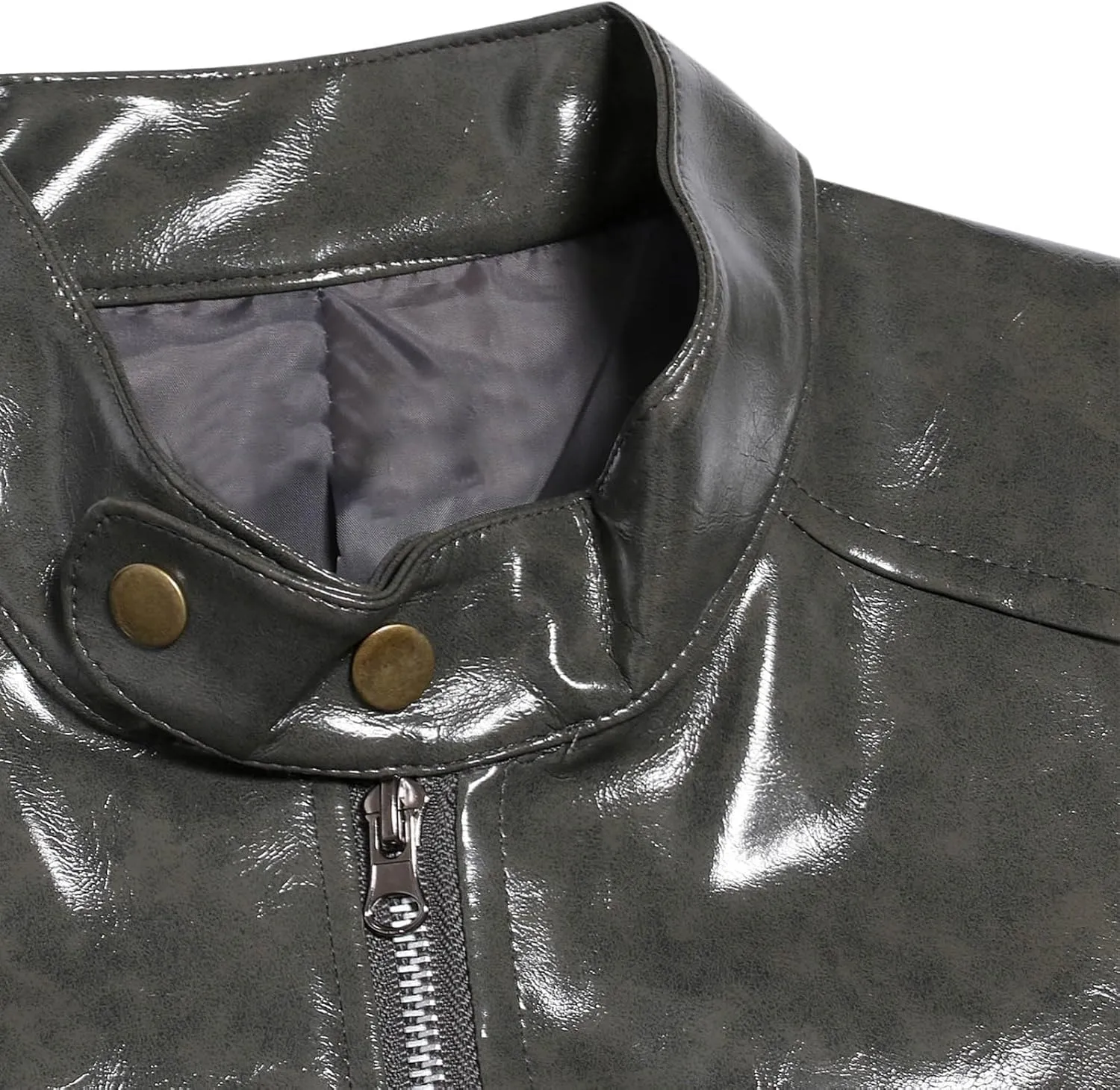 Mens Faux Leather Vintage Bomber Jacket PU Leather Warm Duffle Trench Coat Warm Lined Mountain Motorcycle Jackets