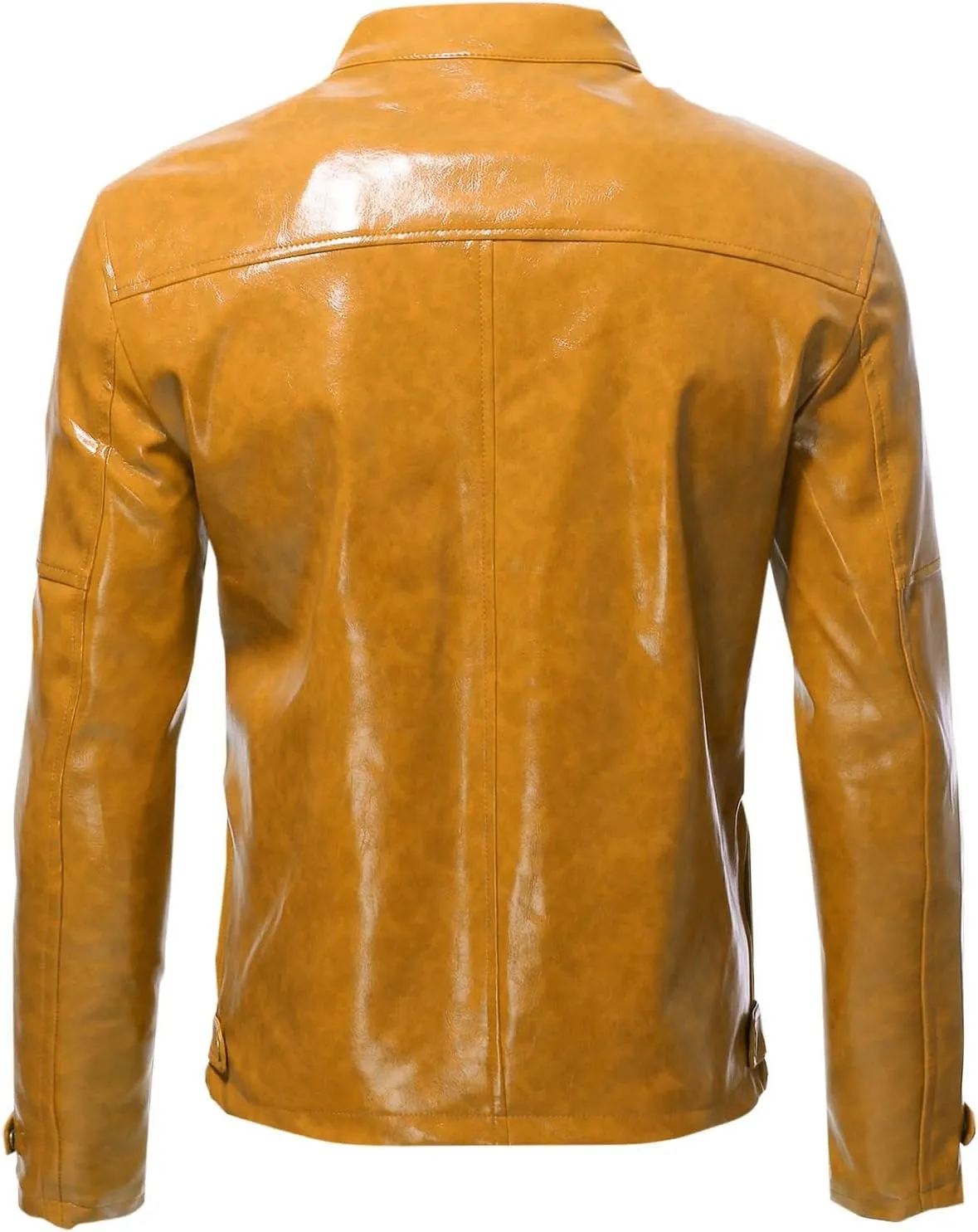 Mens Faux Leather Vintage Bomber Jacket PU Leather Warm Duffle Trench Coat Warm Lined Mountain Motorcycle Jackets