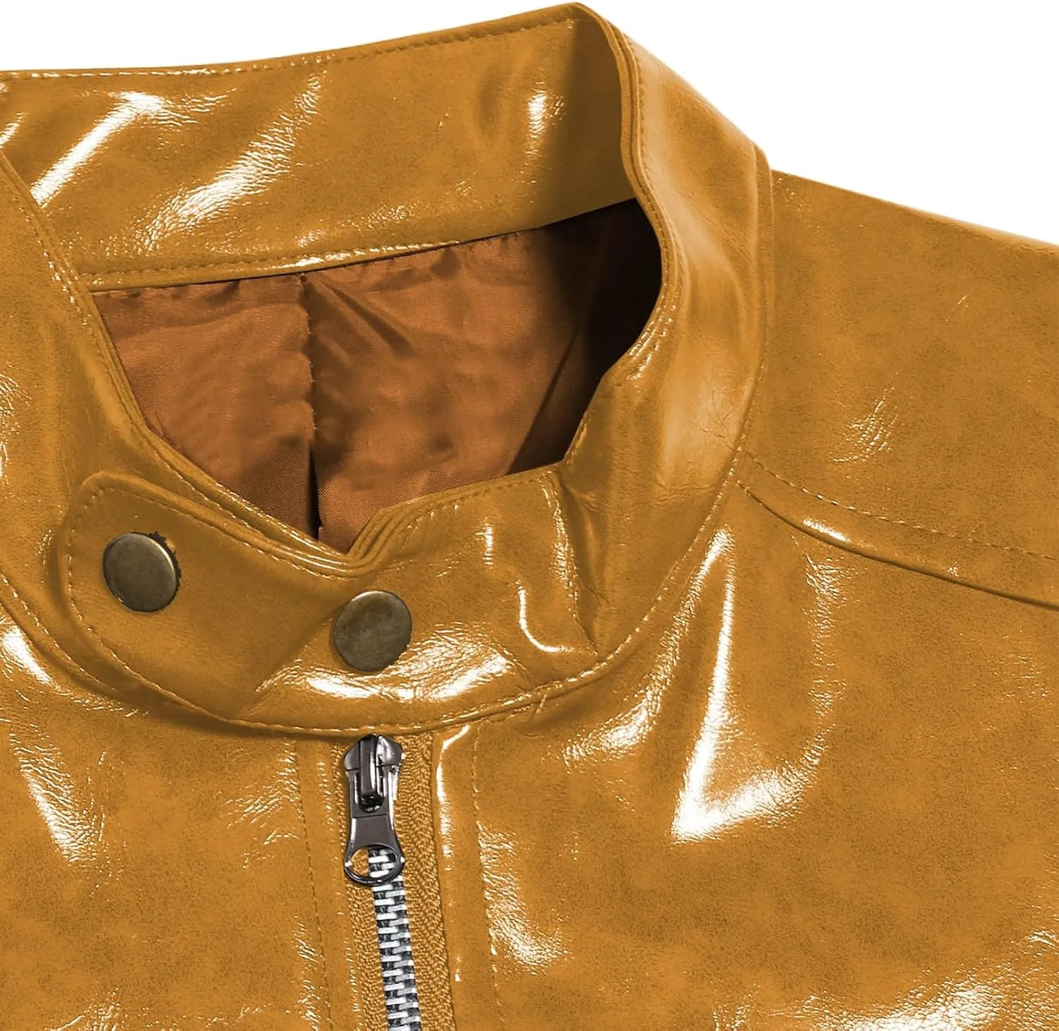 Mens Faux Leather Vintage Bomber Jacket PU Leather Warm Duffle Trench Coat Warm Lined Mountain Motorcycle Jackets