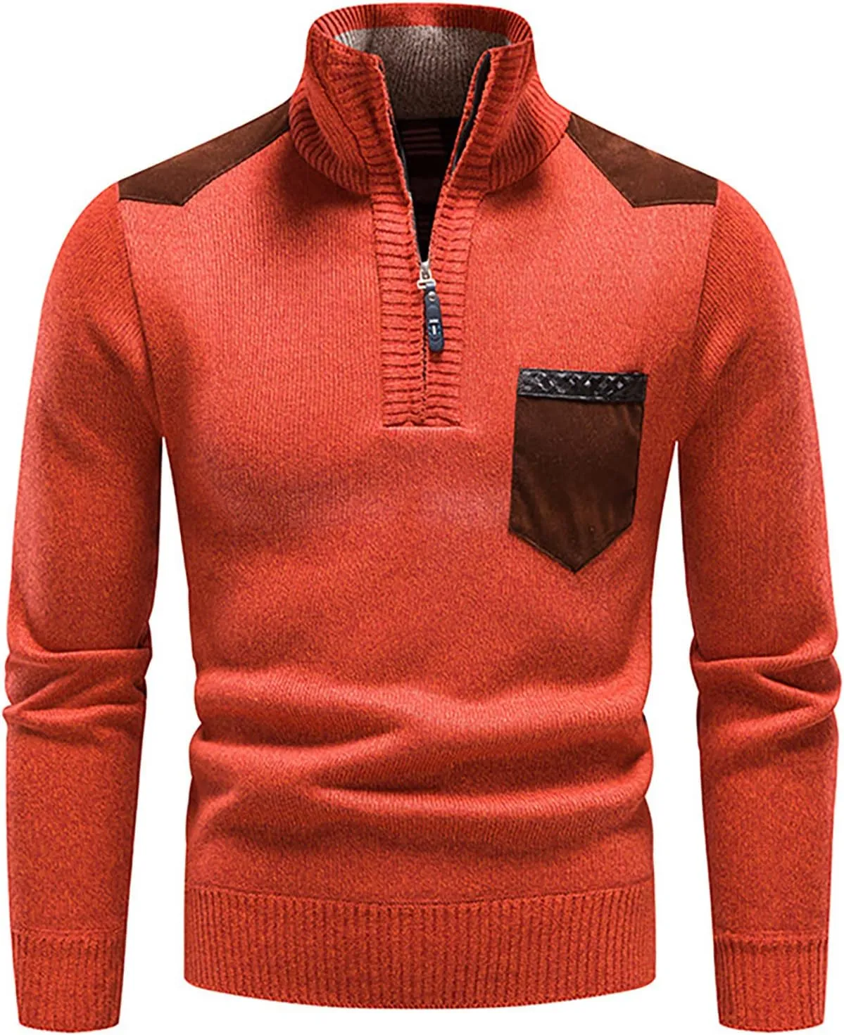Mens Hooded Sweatshirt Fashion Long Sleeve Warm Solid Color Hooded Jackets Tops Mens Thermal Hoodie