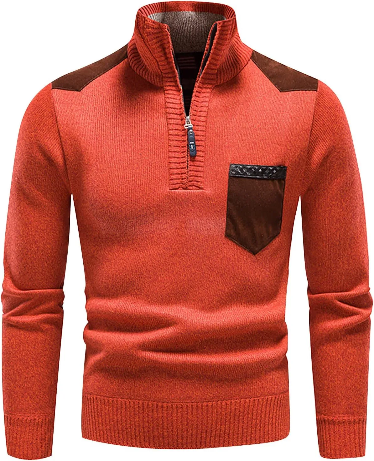 Mens Hooded Sweatshirt Fashion Long Sleeve Warm Solid Color Hooded Jackets Tops Mens Thermal Hoodie