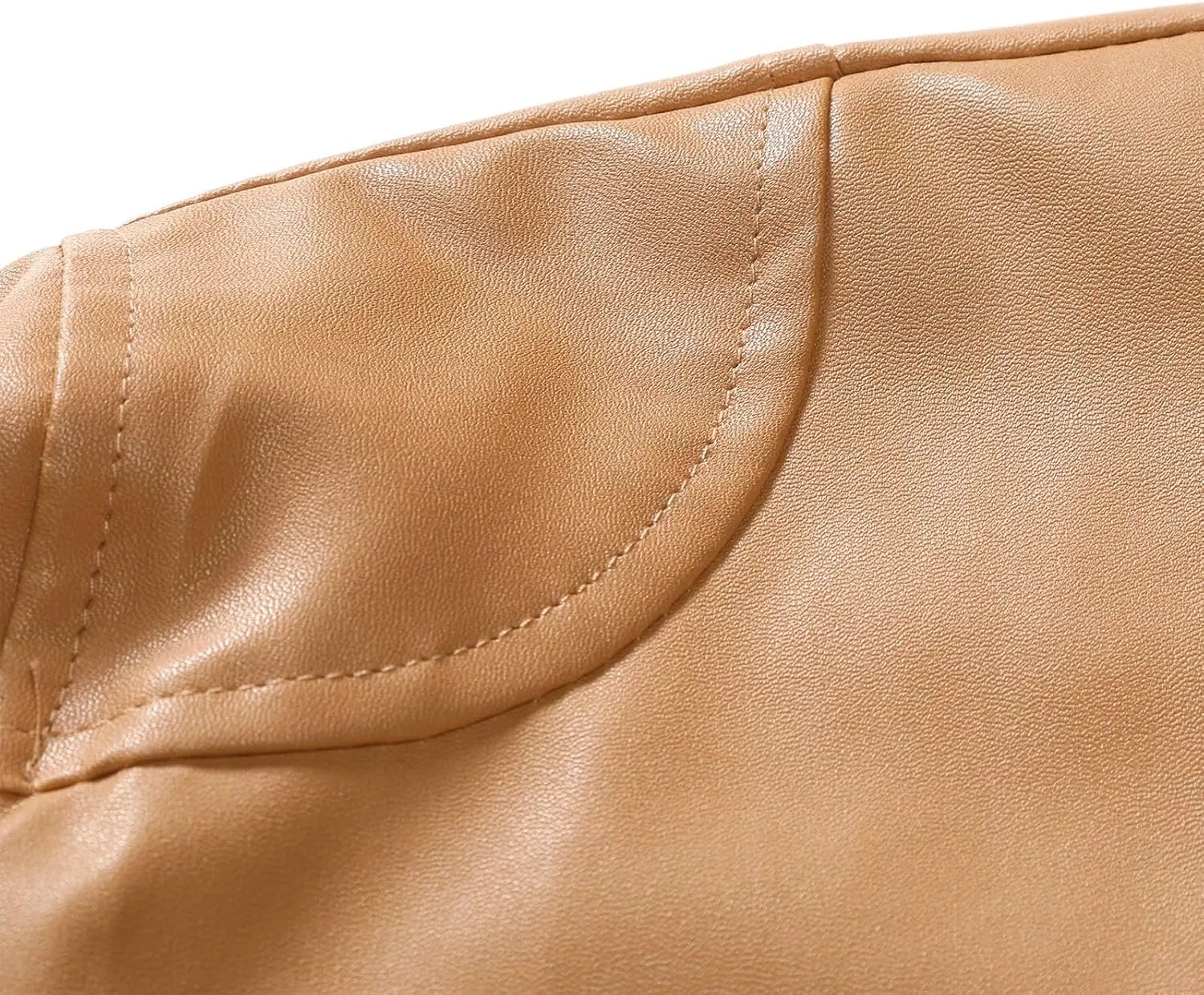 Men'S Leather & Faux Leather Jackets & Coats Fashion Men Autumn Winter Warm Casual Leather Zipper Long Sleeve Jacket Coat