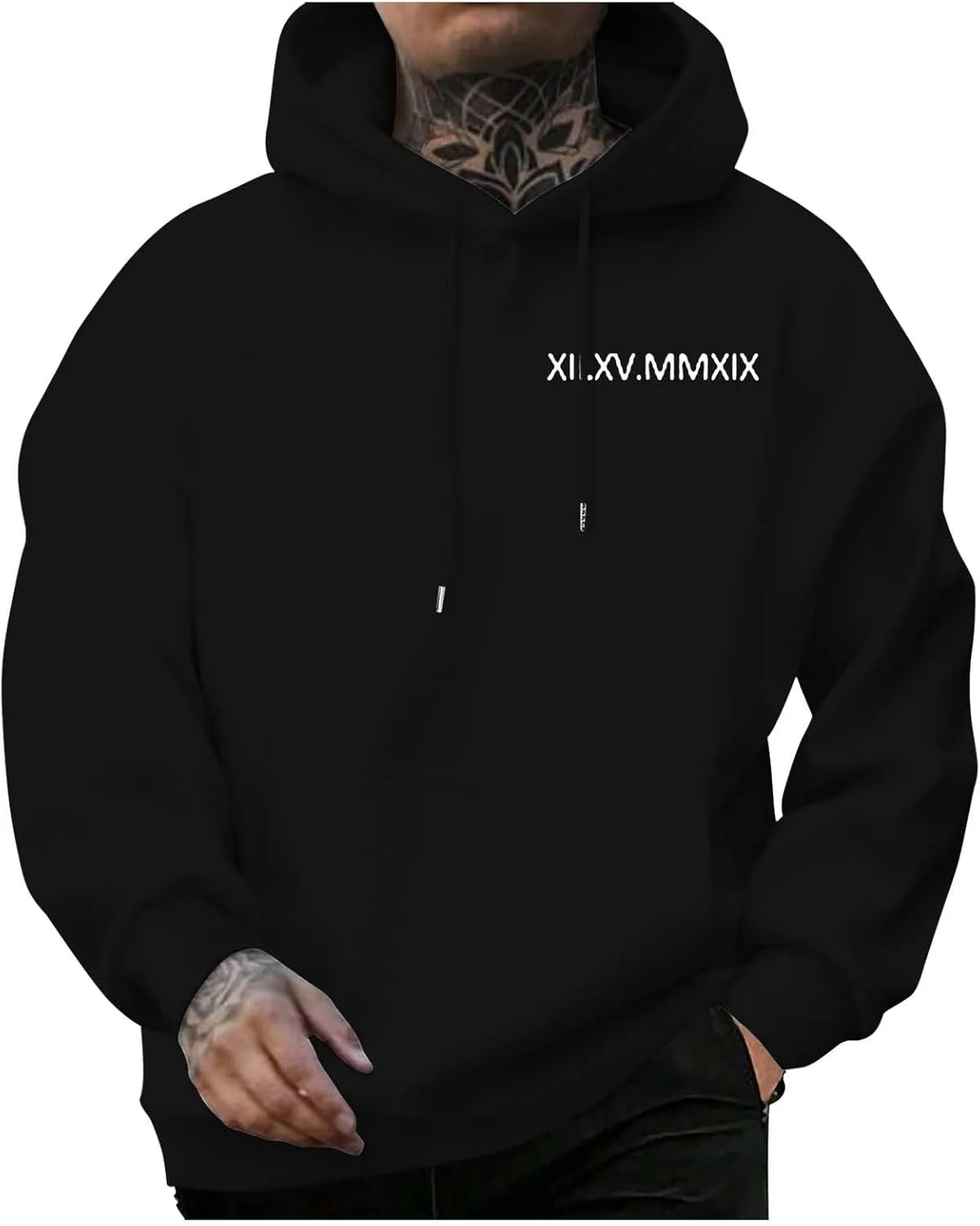 Men's Novelty Color Block Pullover Fleece Hoodies Workout Fit Cotton Blend Hooded Sweatshirts Casual Active Hoodie