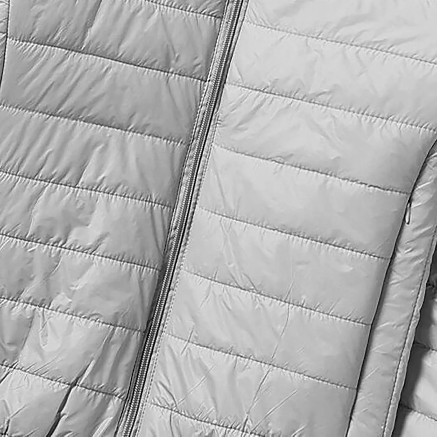 Men's Puffer Jackets Warm Puffy Lightweight Down Jacket Windproof Packable Quilted Coat Hoodless Winter Parka