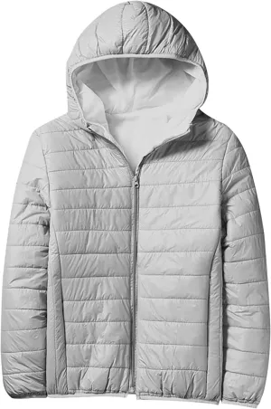 Men's Puffer Jackets Warm Puffy Lightweight Down Jacket Windproof Packable Quilted Coat Hoodless Winter Parka