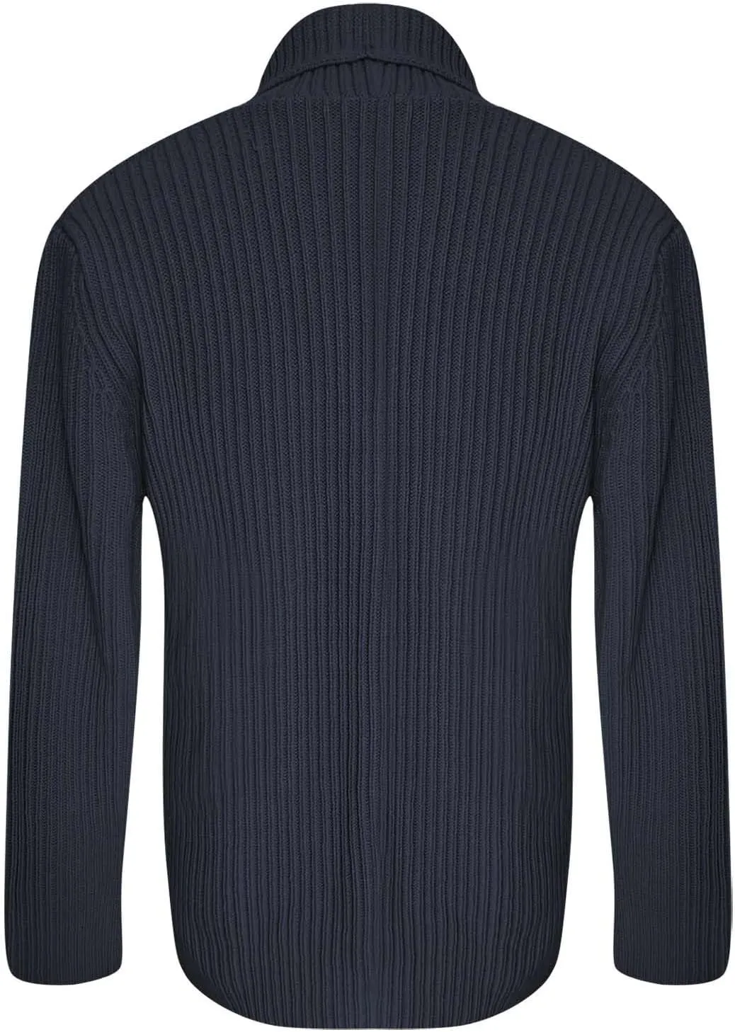 Mens Shawl Collar Cardigan Sweater Cable Knit Button Down Fall Winter Chunky Sweaters Open Front Rainbow Jumpers