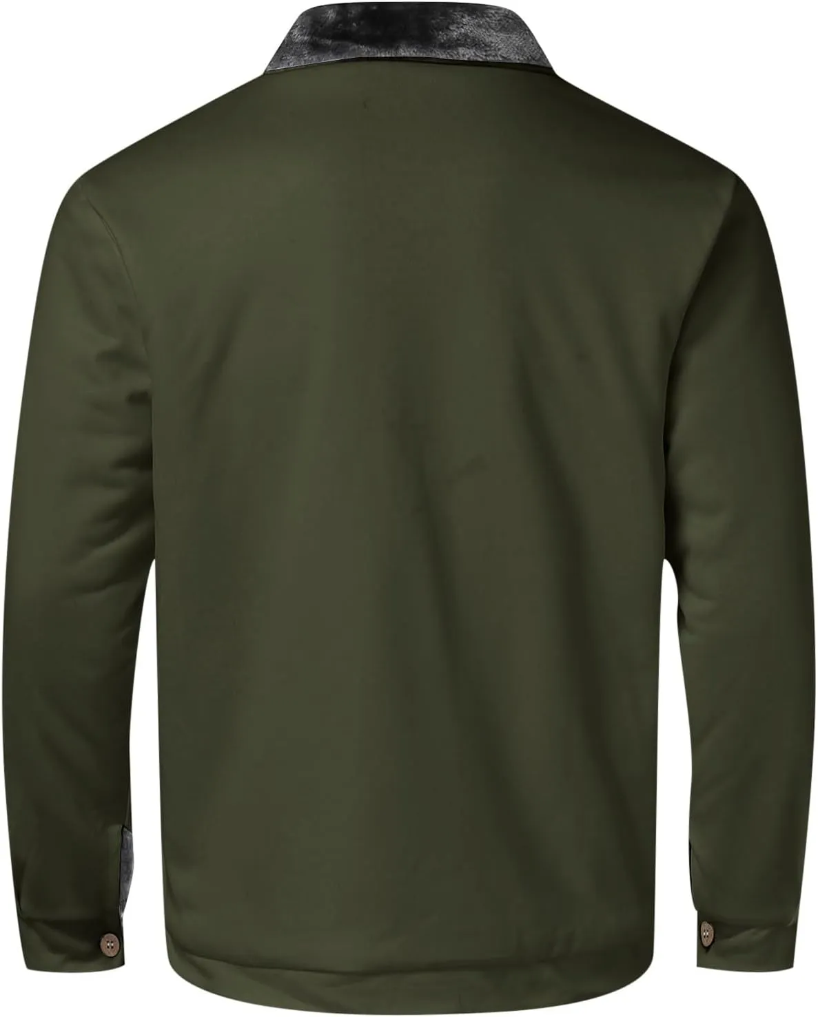 Mens Sport Coat, Hooded Winter Coats Water Resistant Warm Thicken Insulated Button zipper Windproof Jacket with Pocket