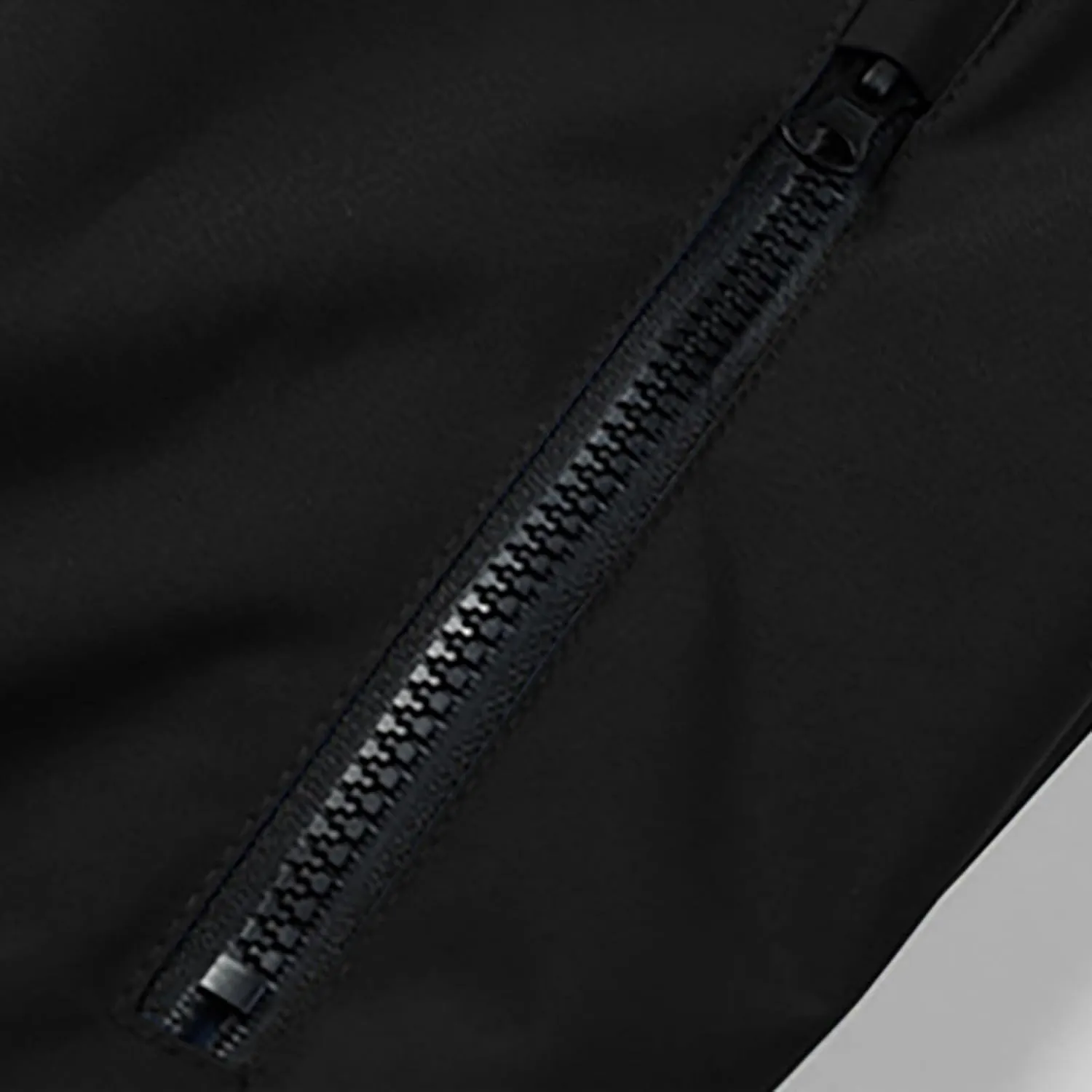 Men's Stand Collar Hooded Jacket Full Zip Colorblock Long Sleeve Coat Fashion Slim Fit Jacket Outerwear with Pocket