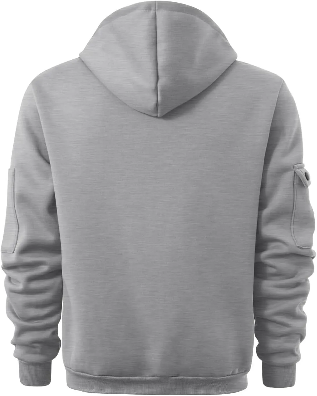Men's Tactical Hoodies Oversized 1/4 Zip Pullover Sweatshirts with Zipper Arm Pocket Big and Tall Outfits 5XL