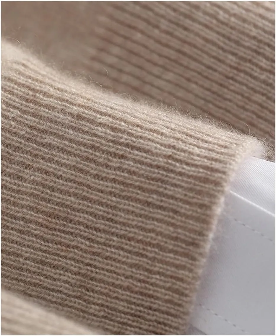 Men's V Neck Long Sleeve Sweater Slim Fit Lightweight Soft Solid Color Sweaters Mens Loose Casual Knit Sweater