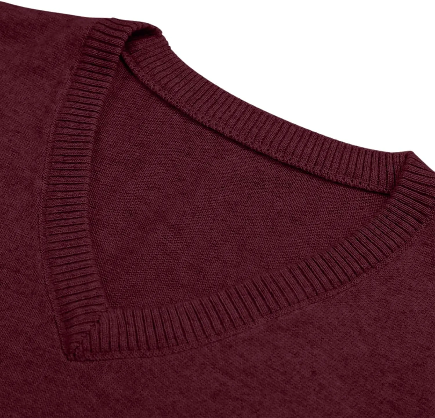Men's V Neck Sweater Vest Knitted Pullover Sleeveless Knit Soft Casual Loose Vest Fashion 2025 Fall Spring