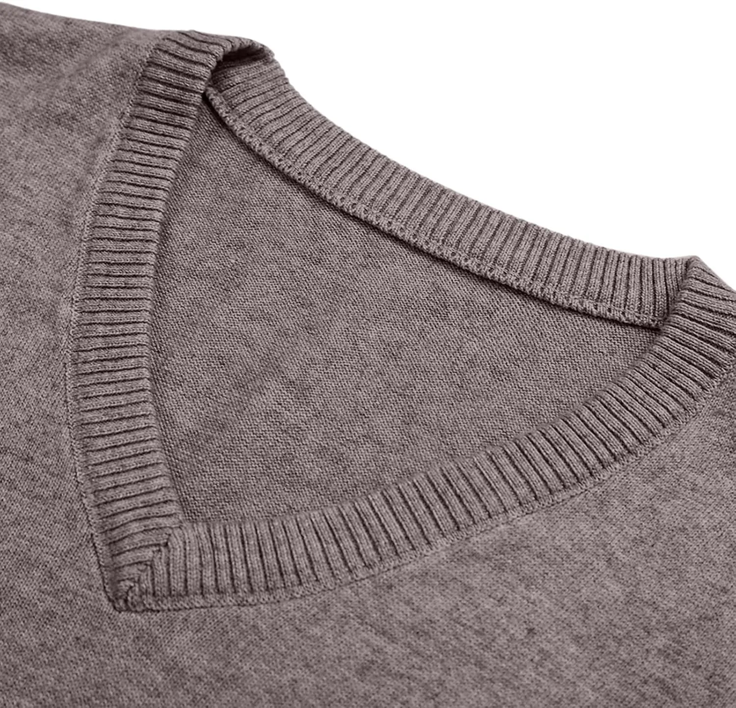 Men's V Neck Sweater Vest Knitted Pullover Sleeveless Knit Soft Casual Loose Vest Fashion 2025 Fall Spring