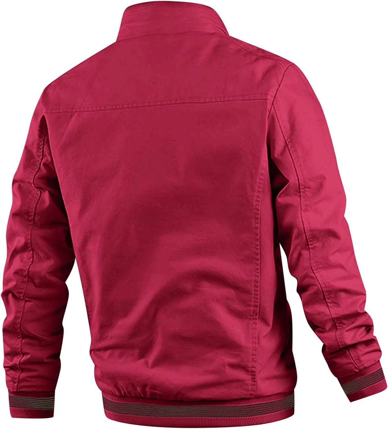 Mens Windbreaker Full-Zip Fleece Jacket Sherpa Lined Winter Coats Casual Zip Up Jackets Warm Outerwear with Pockets