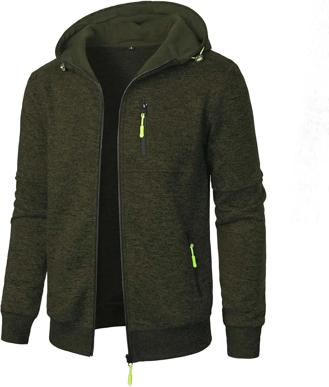 Mens Zip Up Hoodie Mens Lightweight Hoodie Full Zip Fashion Sweatshirt with Pockets Casual Men's Hoodies Pullover
