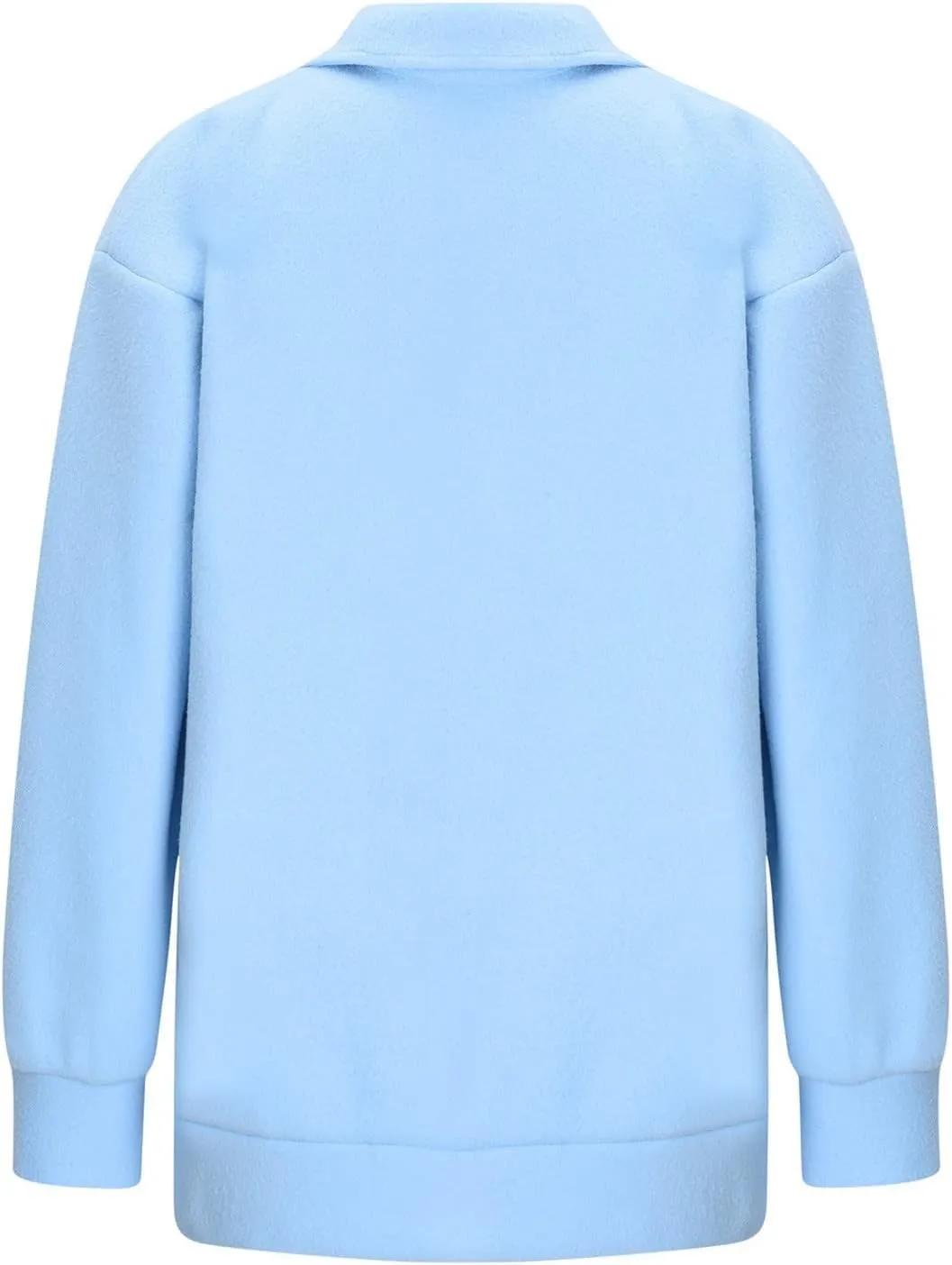 Oversized Sweatshirt For Women Trendy Half Zip Letter Pattern Pullover Long Sleeve Autumn Sweatshirt
