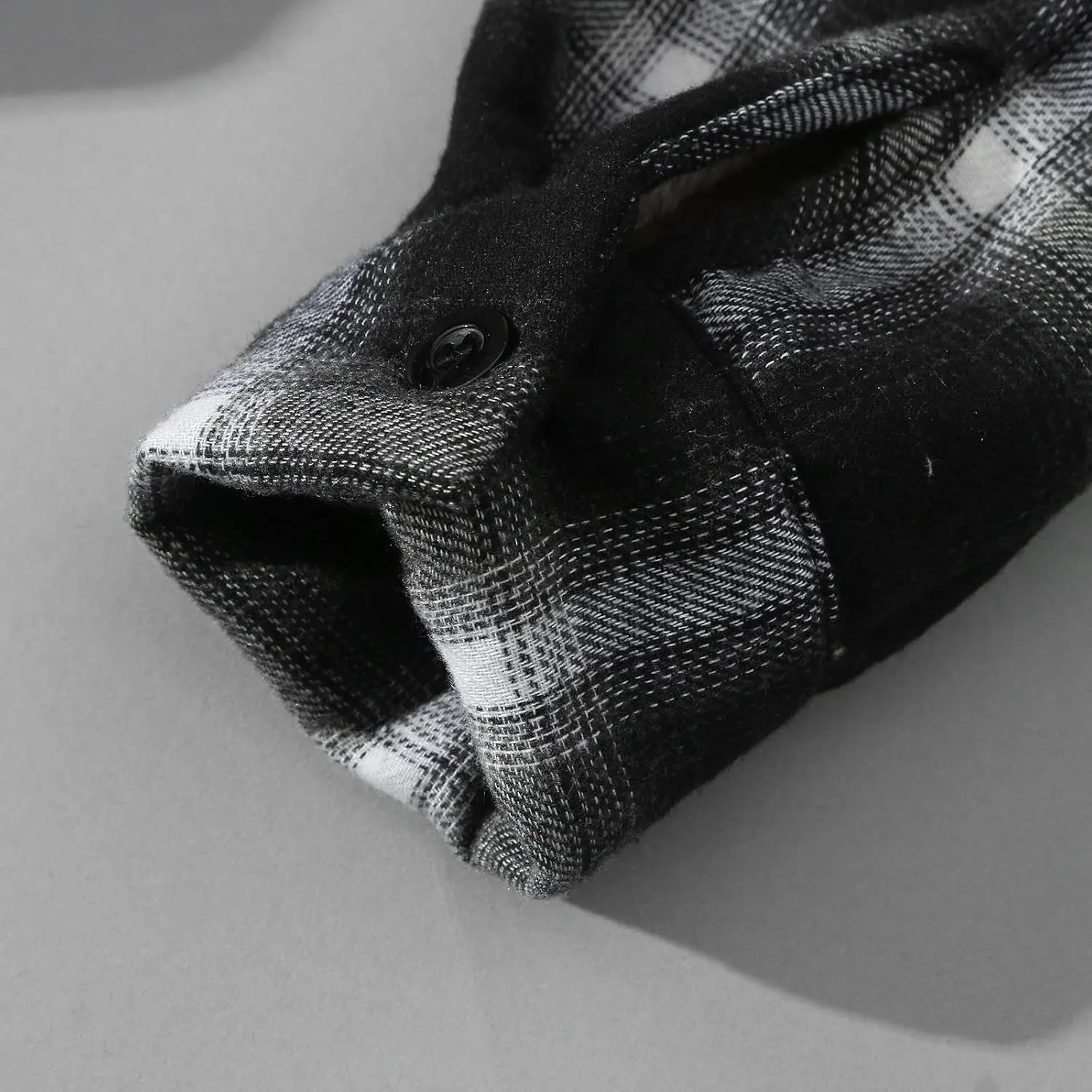 Plaid Hoodies Jackets for Men Relaxed Fit Zip Up Long Sleeve Fleece Lined Casual Plaid Jacket Color Block Patchwork