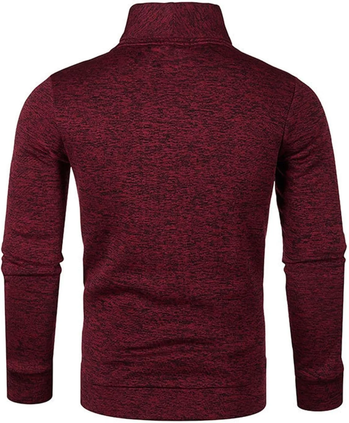 Pullover Sweater for Men Turtle Neck Sweaters Button Down Fleece Shirts Lightweight Warm Cardigan Long Sleeve Shirt