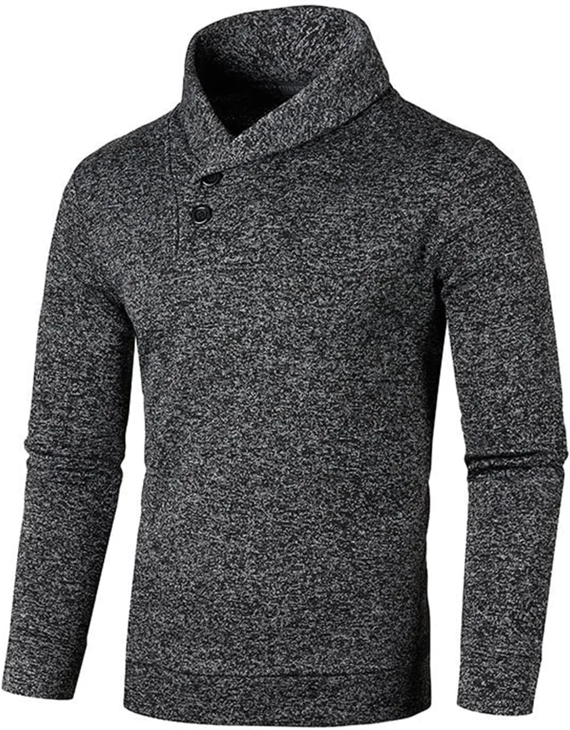 Pullover Sweater for Men Turtle Neck Sweaters Button Down Fleece Shirts Lightweight Warm Cardigan Long Sleeve Shirt