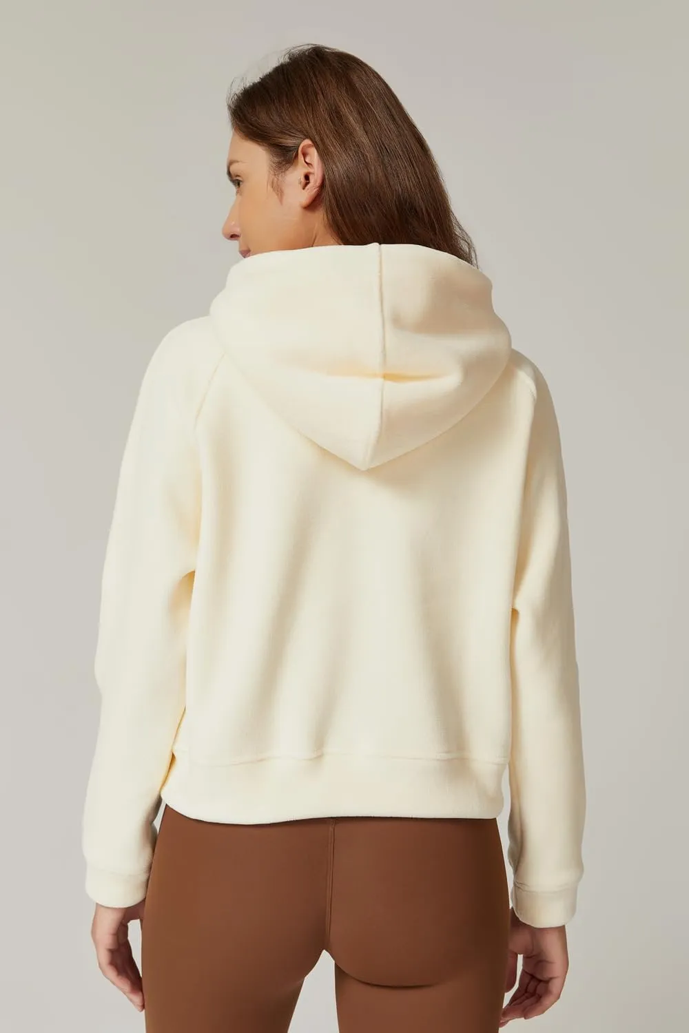 QINSEN Womens Full Zipper Hoodies Fleece Lined Collar Pullover Cozy Long Sleeve Sweatshirts