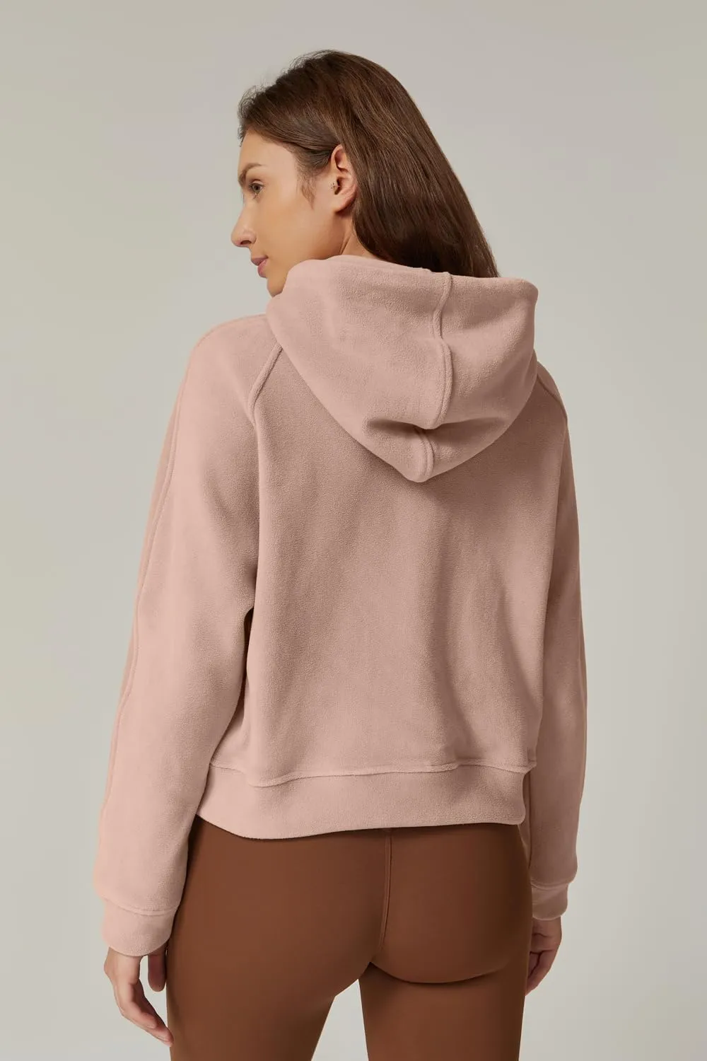 QINSEN Womens Full Zipper Hoodies Fleece Lined Collar Pullover Cozy Long Sleeve Sweatshirts