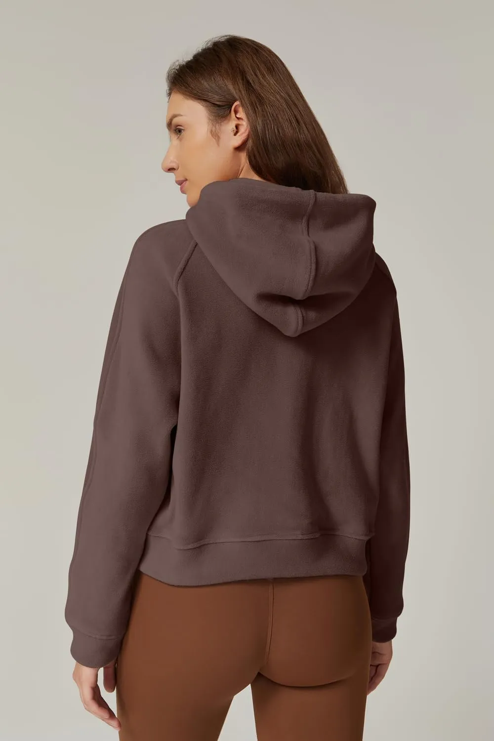 QINSEN Womens Full Zipper Hoodies Fleece Lined Collar Pullover Cozy Long Sleeve Sweatshirts