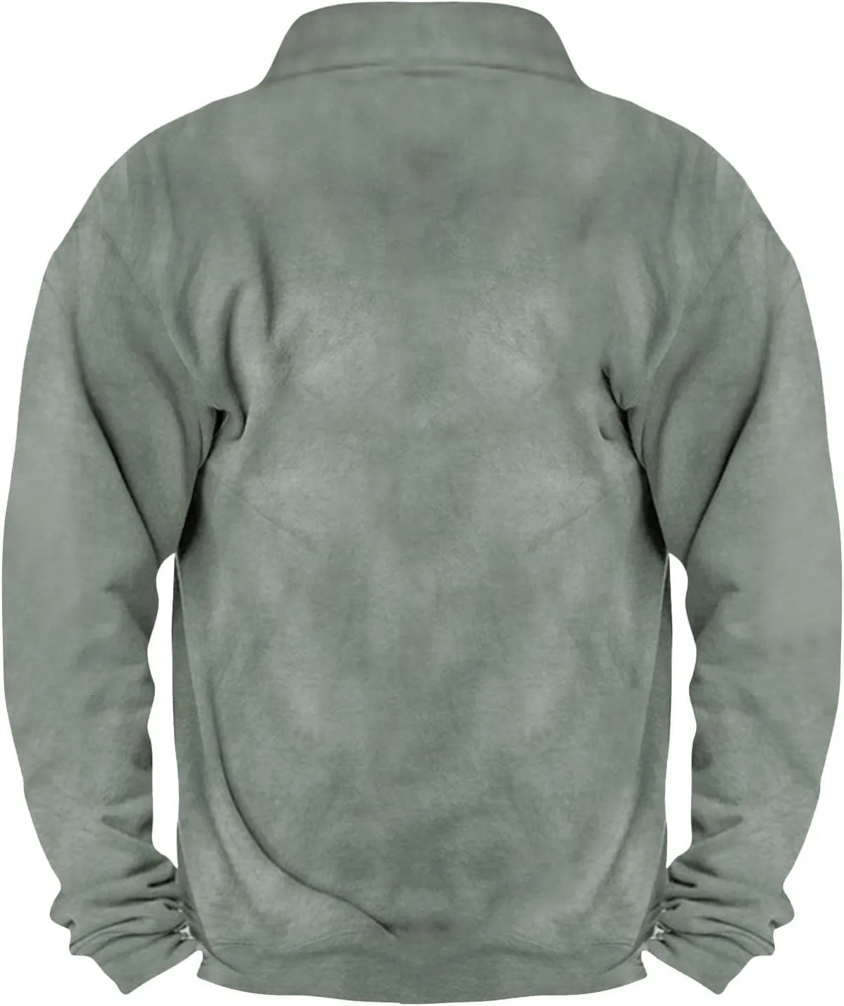 Quarter Zip Pullover Men Sherpa Fleece Western Sweaters Sweatshirts Long Sleeve Vintage Work Henley Pullovers