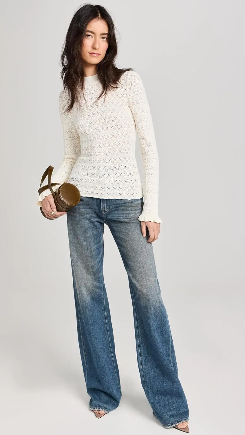 Sea Women's Rue Fine Knit Gauge Knit High Neck Sweater