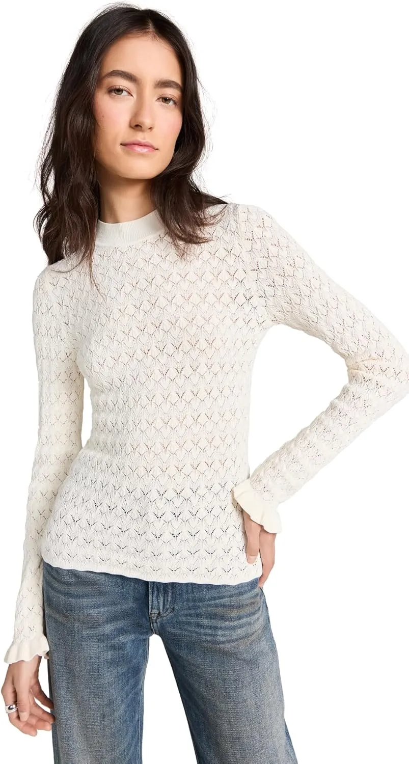 Sea Women's Rue Fine Knit Gauge Knit High Neck Sweater