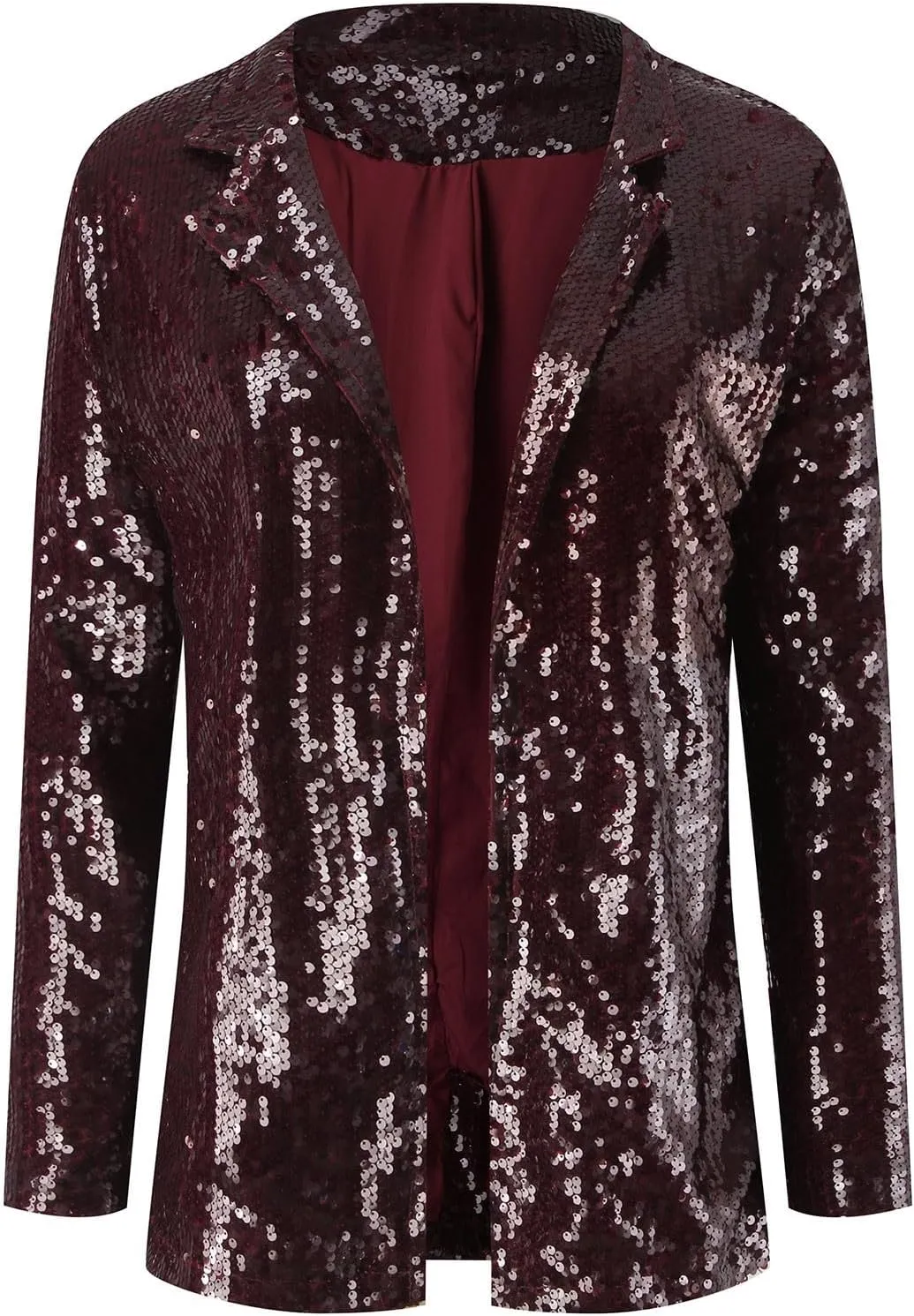 Sequin Blazers for Women 2025 Carnival Party Shiny Suit Jacket Business Casual Long Sleeve Glitter Cardigan Jackets