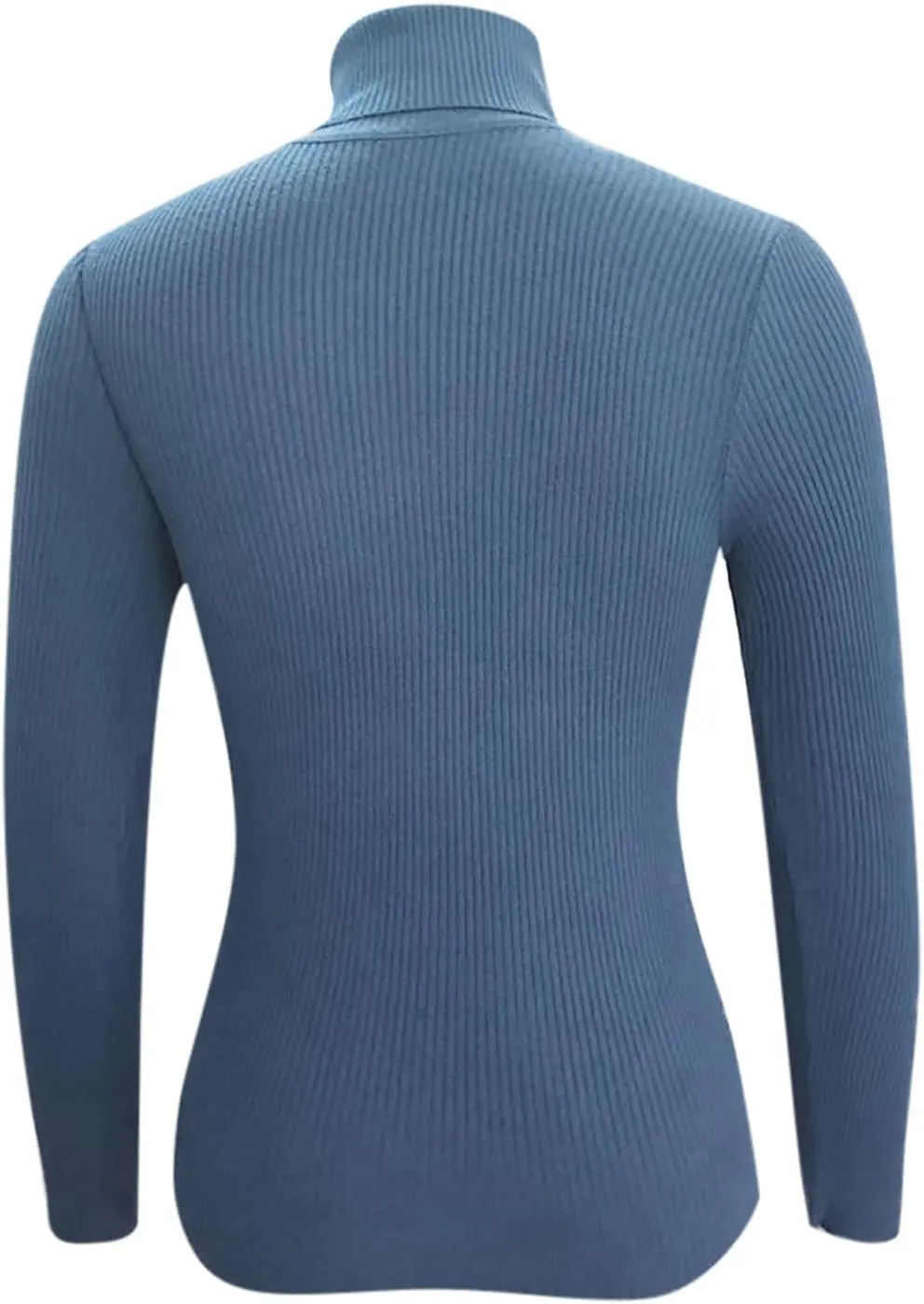 Short Slim Fit Sweater Women Turtle Neck Knit Top Lightweight Warm Sweater Long Sleeve Undershirt Top