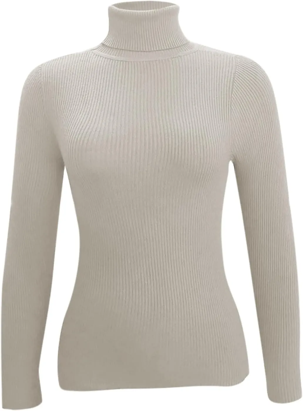 Short Slim Fit Sweater Women Turtle Neck Knit Top Lightweight Warm Sweater Long Sleeve Undershirt Top