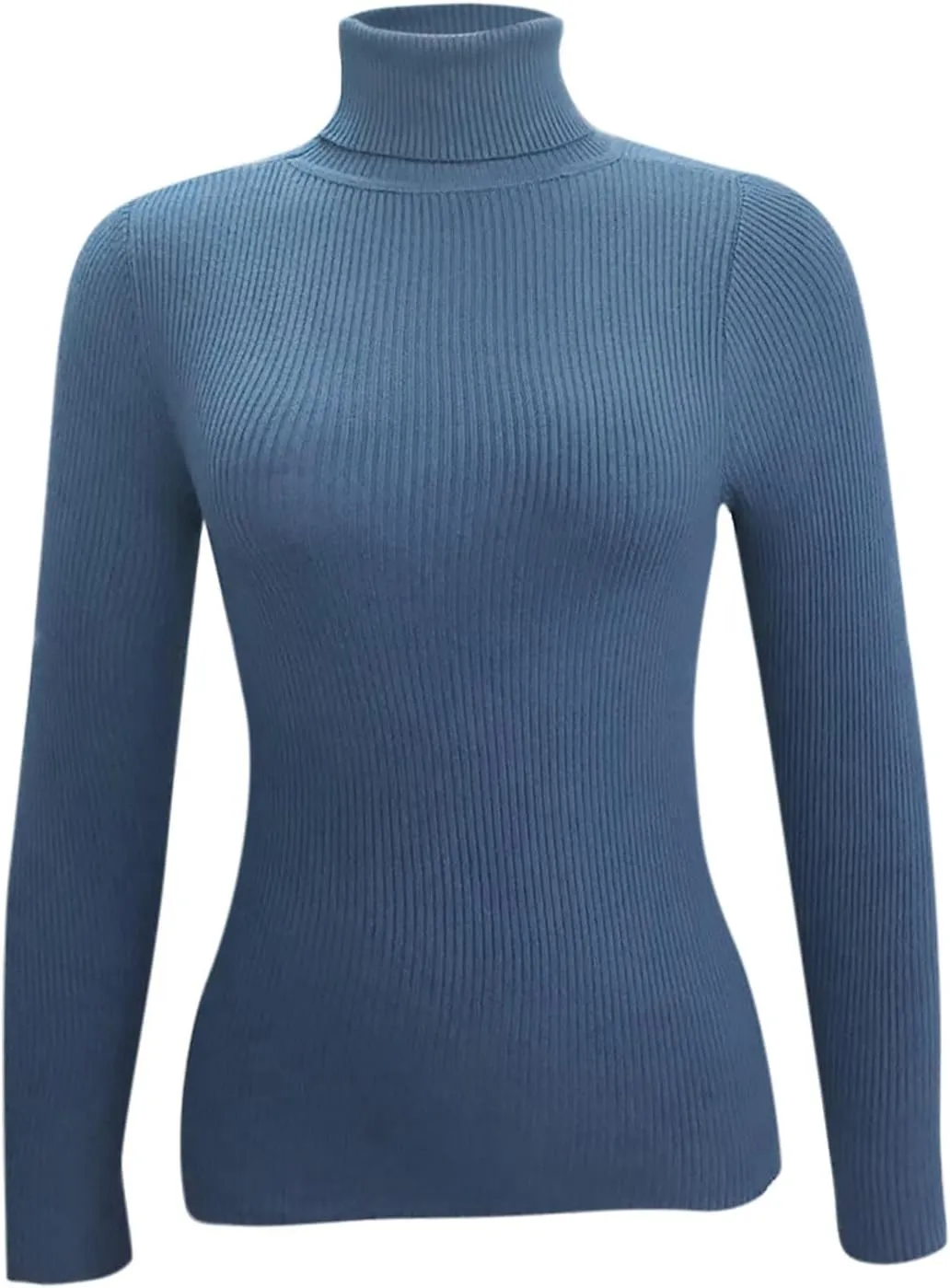 Short Slim Fit Sweater Women Turtle Neck Knit Top Lightweight Warm Sweater Long Sleeve Undershirt Top
