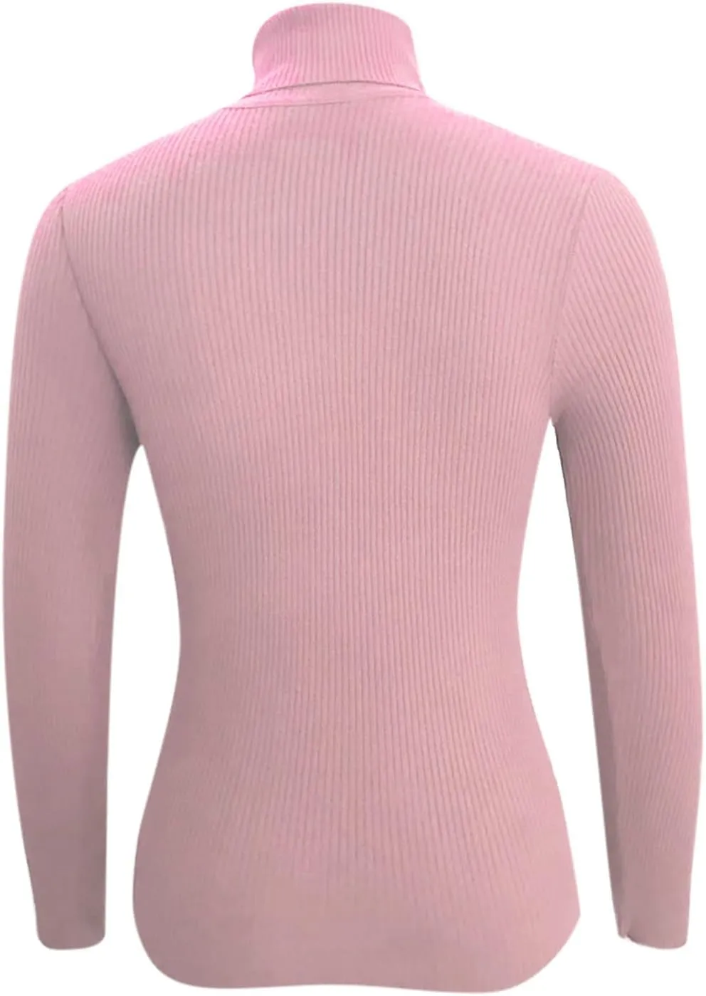 Short Slim Fit Sweater Women Turtle Neck Knit Top Lightweight Warm Sweater Long Sleeve Undershirt Top