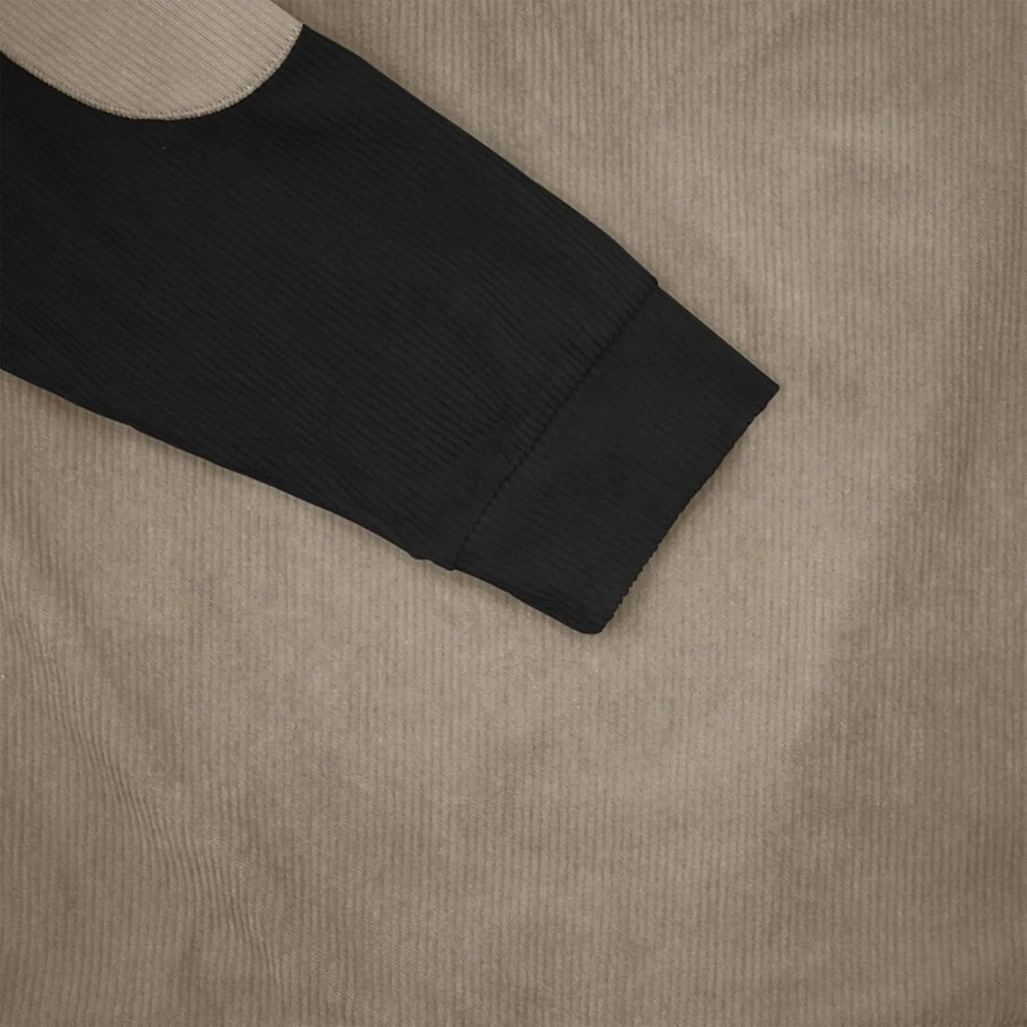 Stylish Mens Sweatshirt With Elbow Patches Cozy And Durable Winter For Casual Wear And Layering
