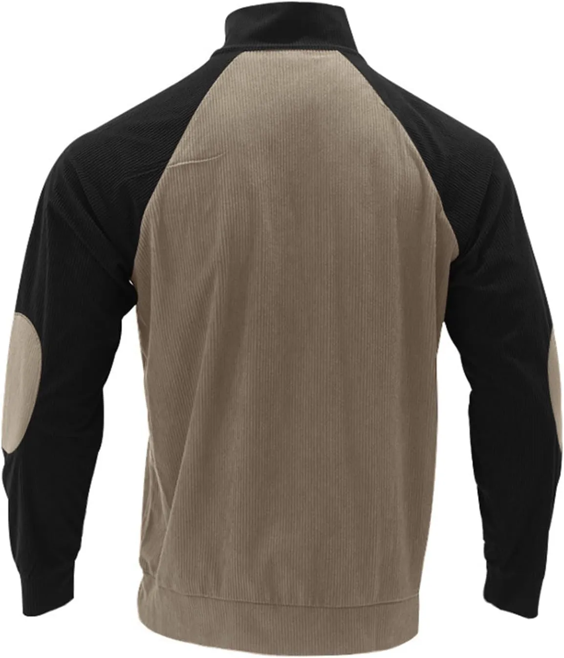 Stylish Mens Sweatshirt With Elbow Patches Cozy And Durable Winter For Casual Wear And Layering