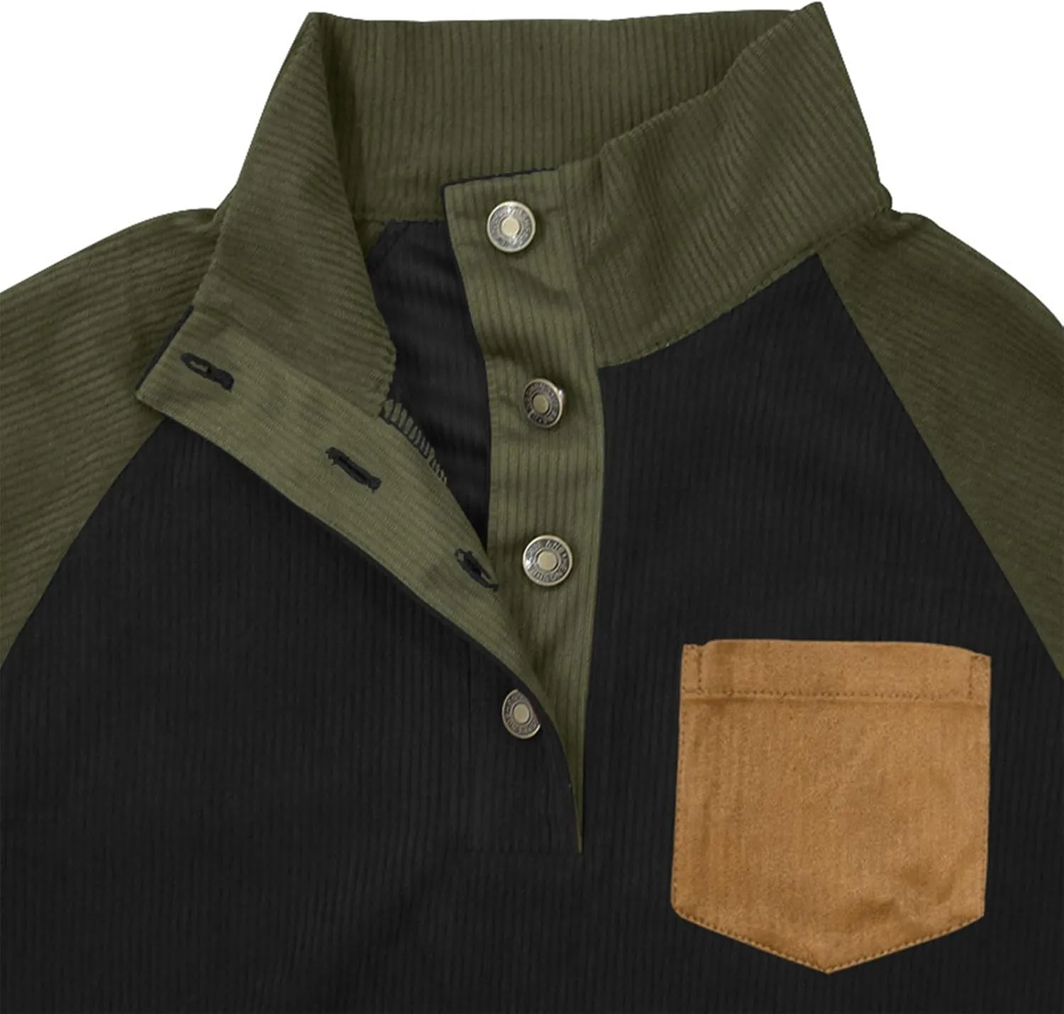 Stylish Mens Sweatshirt With Elbow Patches Cozy And Durable Winter For Casual Wear And Layering