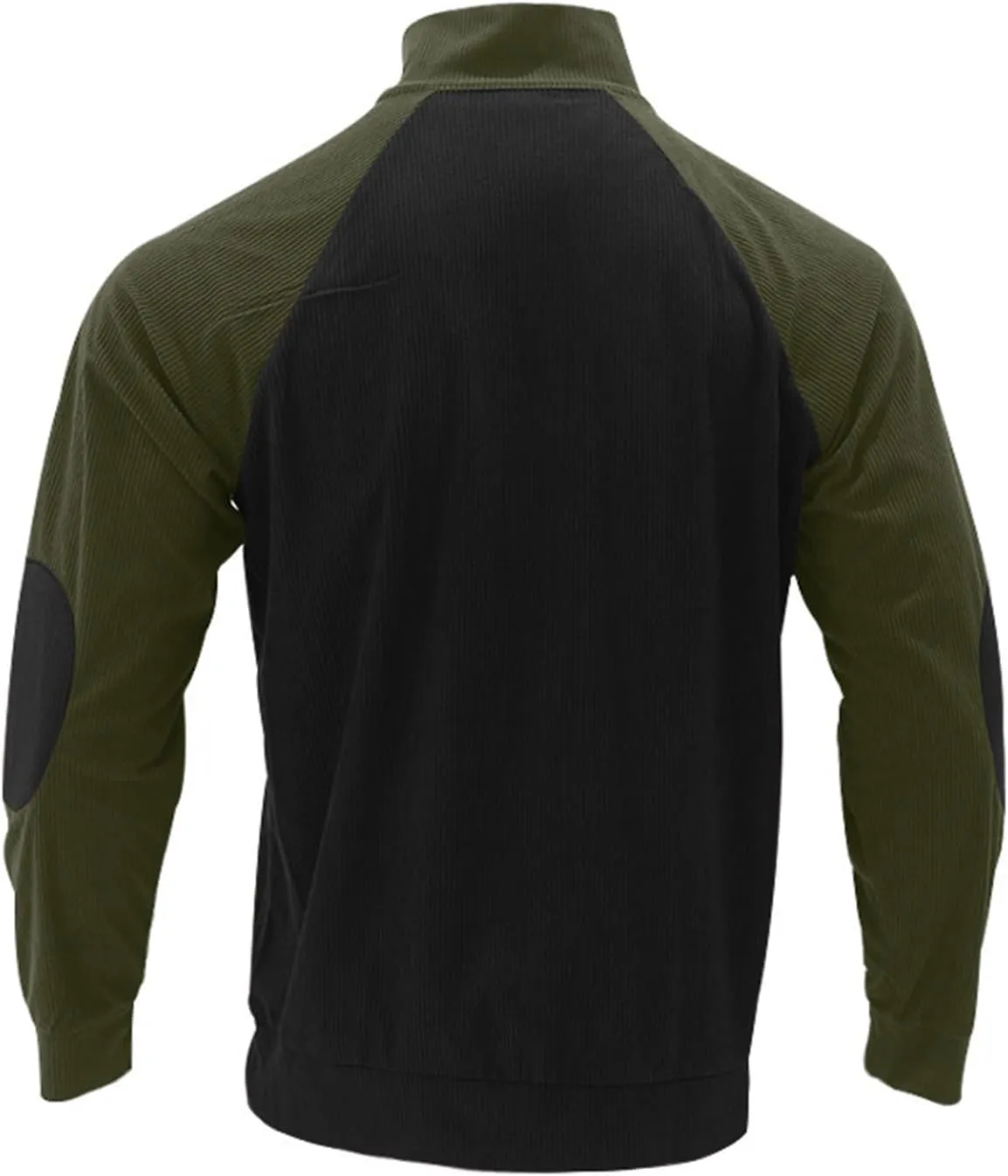 Stylish Mens Sweatshirt With Elbow Patches Cozy And Durable Winter For Casual Wear And Layering