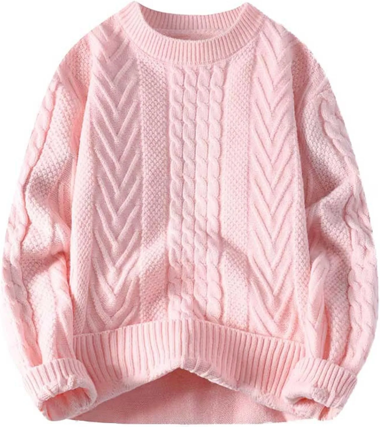 Sweater Tops for Men, Crew Neck Long Sleeve Knitted Slim Fit Sweaters Autumn Solid Comfortable Athletic Sportswear