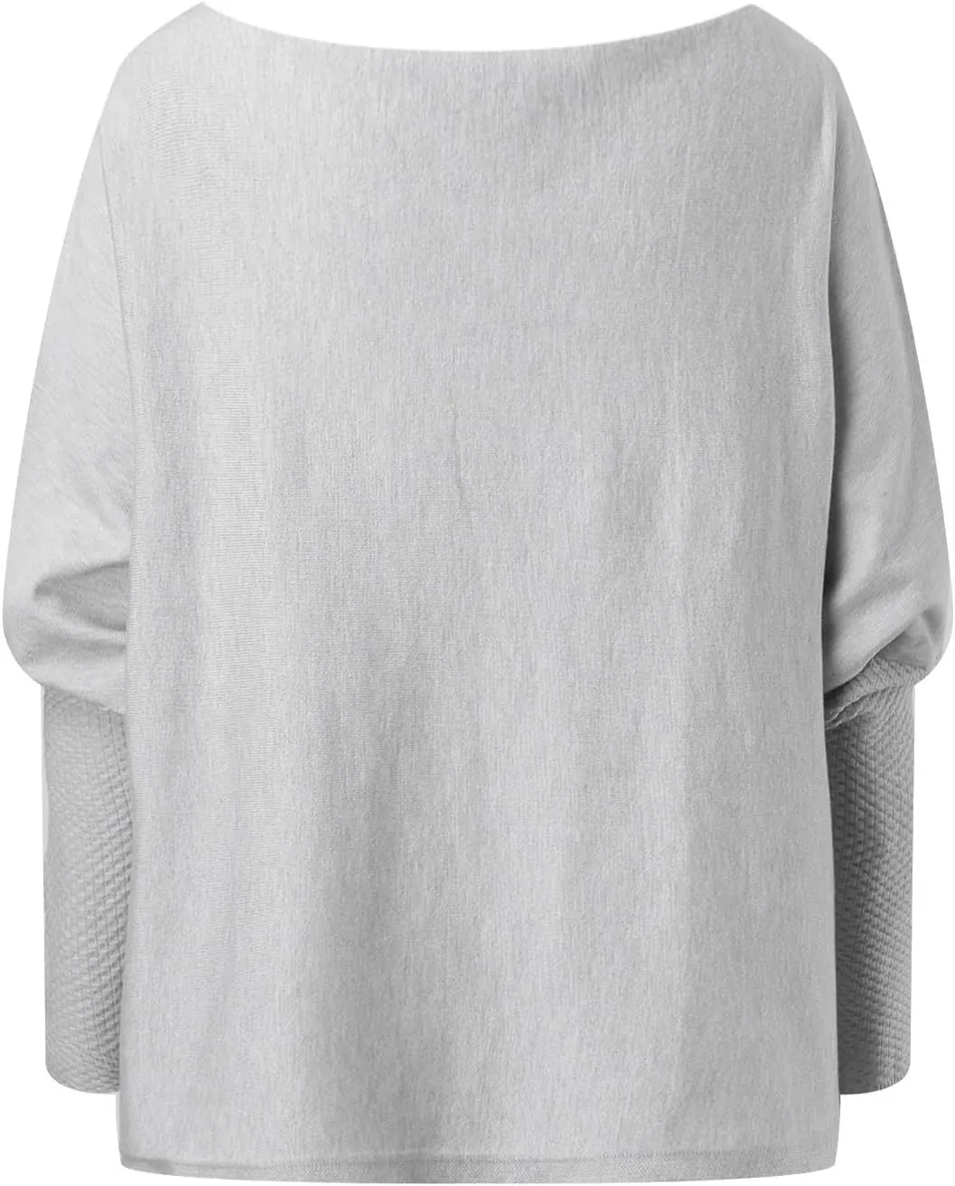 Sweaters for Women Cable Knit Solid Color Boat Neck Batwing Sleeve Loose Fit Casual Soft Pullover Tops
