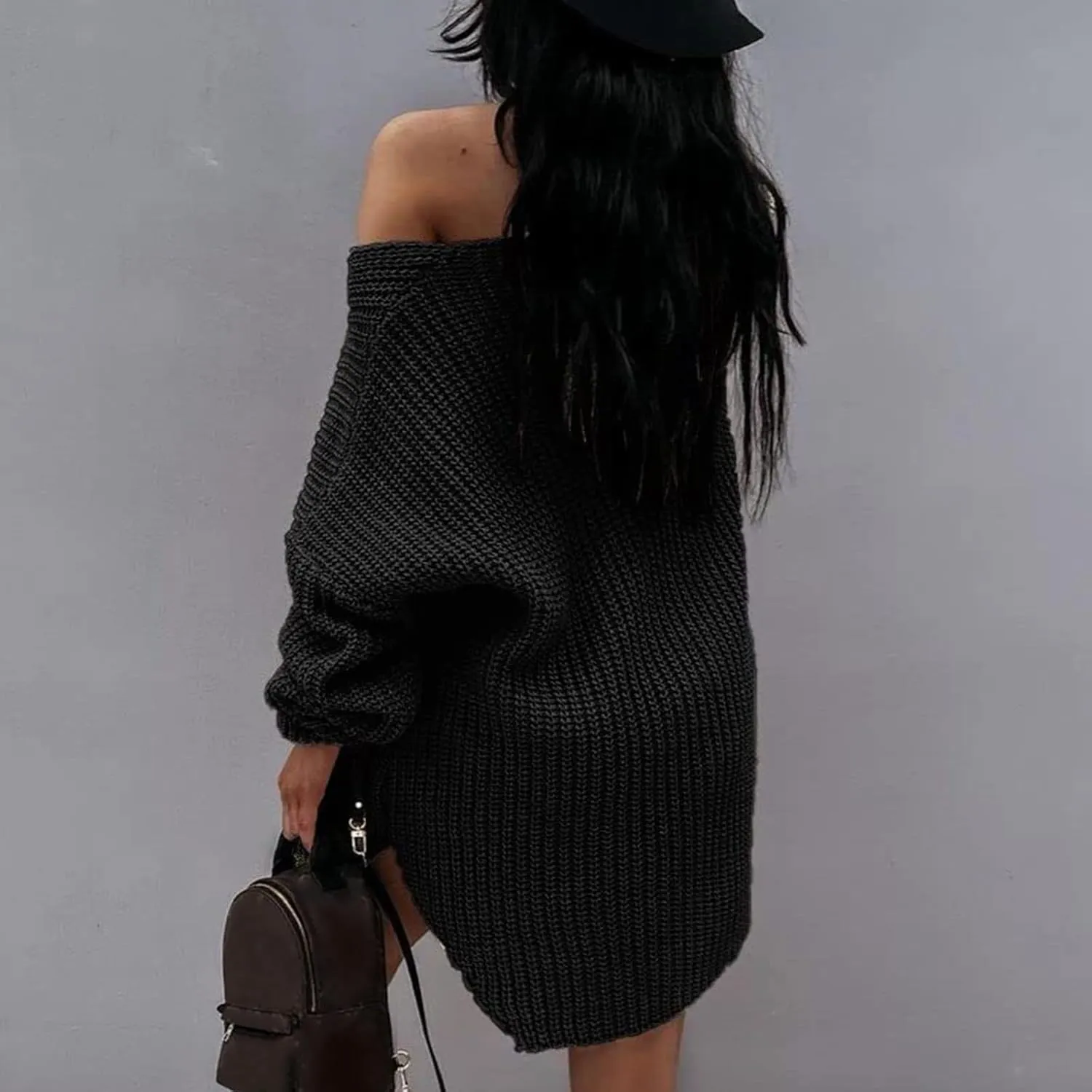Sweaters for Women Cable Knit V Neck Solid Color Long Sleeve Casual Loose Fit Soft Pullover Tops